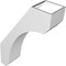 Ekena Millwork 6-in. W x 18-in. D x 26-in. H Legacy Architectural Grade PVC Knee Brace BRCP06X18X26LEC - alternate 6